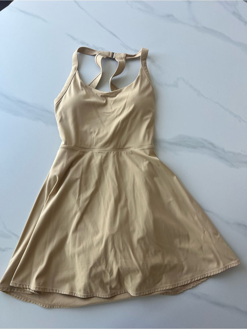 Beige Activewear Dress